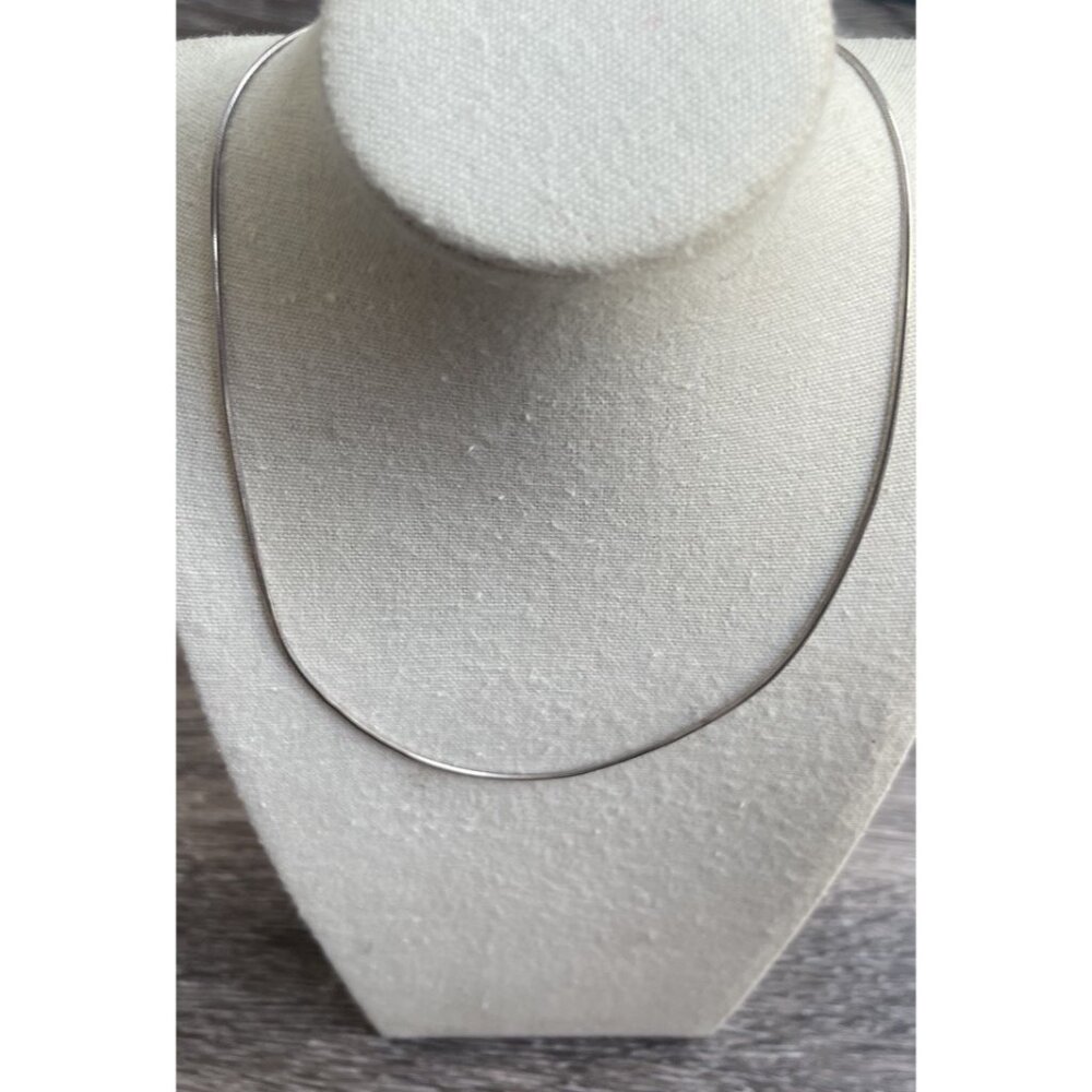Vintage Milor Italy 925 Sterling Silver Snake Serpentine Chain 18” Necklace